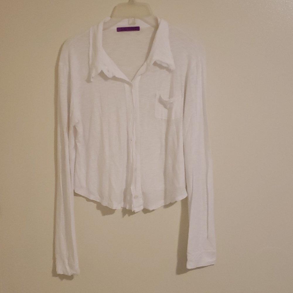 Jac Parker White button down shirt